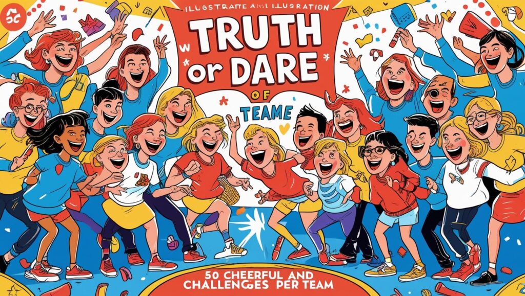 Perfect situation for game truth and dare: 50 cheerful challenges for each team 